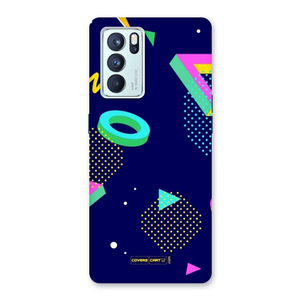 Retro Abstract Back Case for Oppo Reno6 Pro 5G