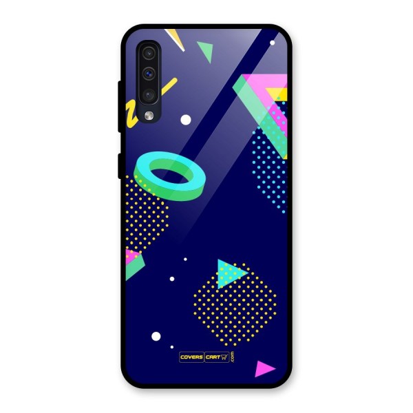 Retro Abstract Glass Back Case for Galaxy A50s