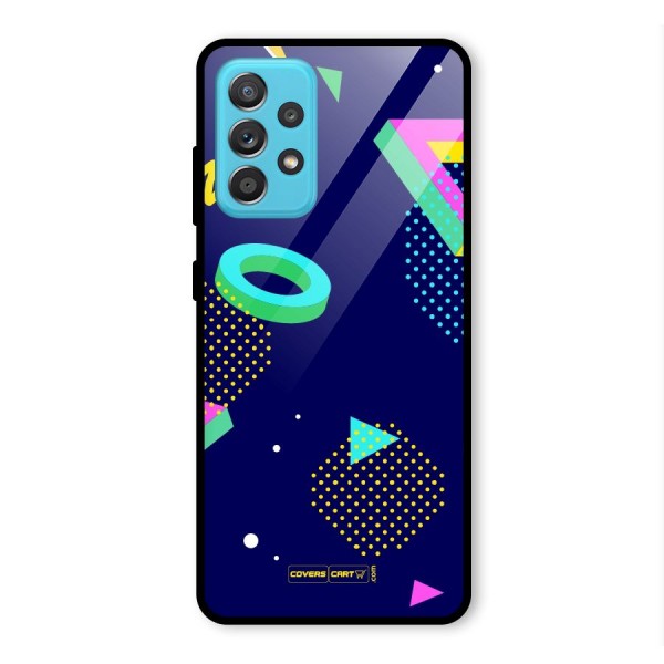 Retro Abstract Glass Back Case for Galaxy A52s 5G