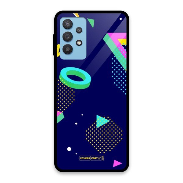 Retro Abstract Glass Back Case for Galaxy M32 5G