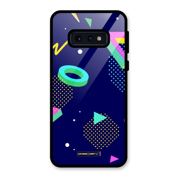 Retro Abstract Glass Back Case for Galaxy S10e