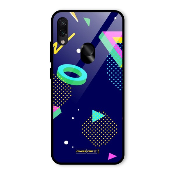 Retro Abstract Glass Back Case for Redmi Note 7