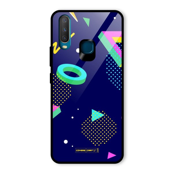 Retro Abstract Glass Back Case for Vivo Y15