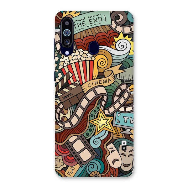 Retro Doodle Art Back Case for Galaxy A60