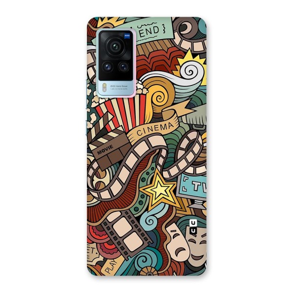 Retro Doodle Art Back Case for Vivo X60 Pro