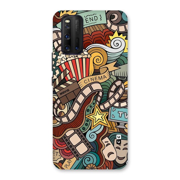 Retro Doodle Art Back Case for Vivo iQOO 3