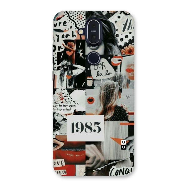 Retro Pattern Back Case for Nokia 8.1