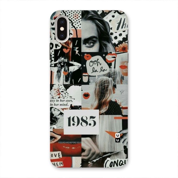 Retro Pattern Back Case for iPhone XS Max