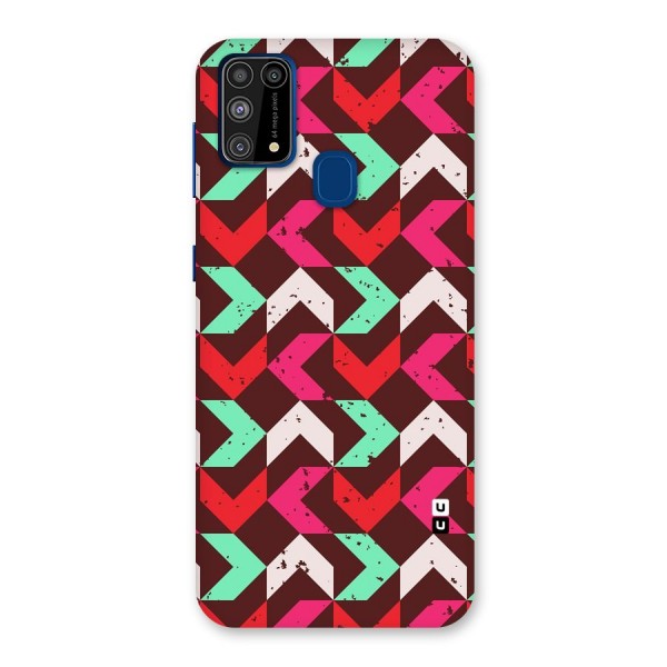 Retro Red Pink Pattern Back Case for Galaxy F41