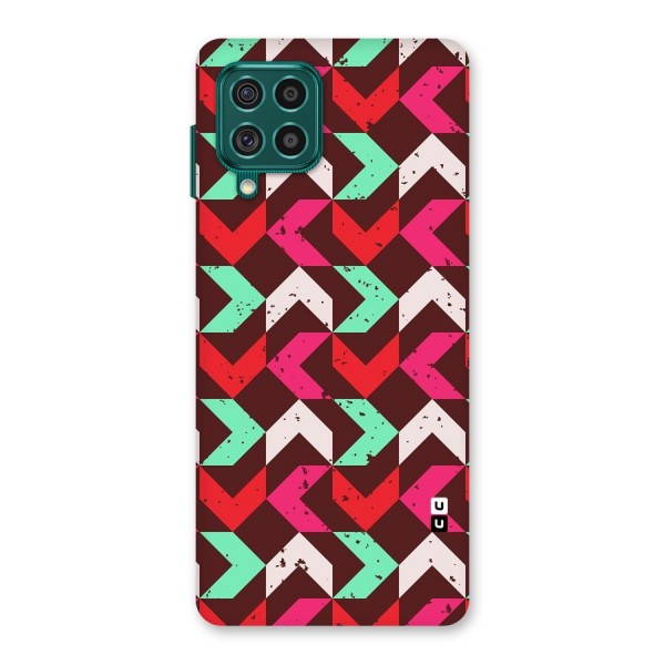 Retro Red Pink Pattern Back Case for Galaxy F62