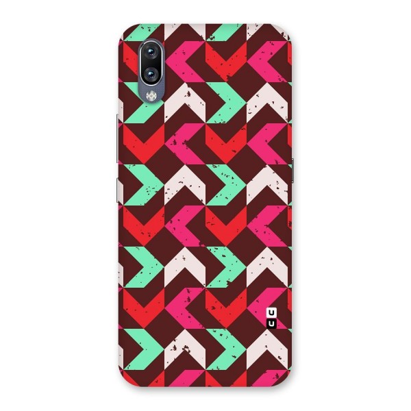 Retro Red Pink Pattern Back Case for Vivo NEX