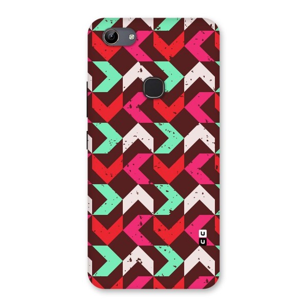 Retro Red Pink Pattern Back Case for Vivo Y81