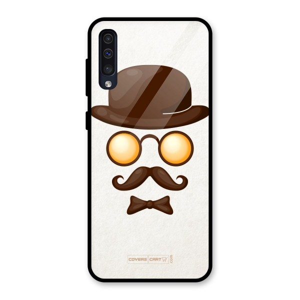 Retro Style Glass Back Case for Galaxy A50s