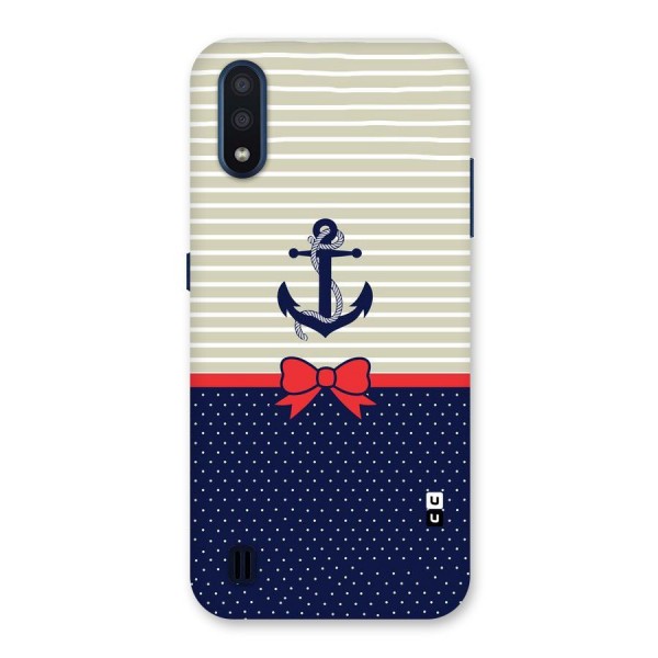 Ribbon Anchor Back Case for Galaxy M01