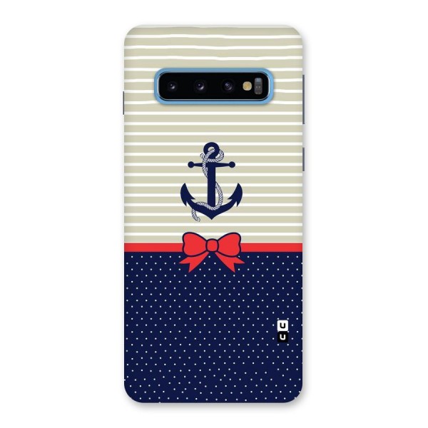 Ribbon Anchor Back Case for Galaxy S10