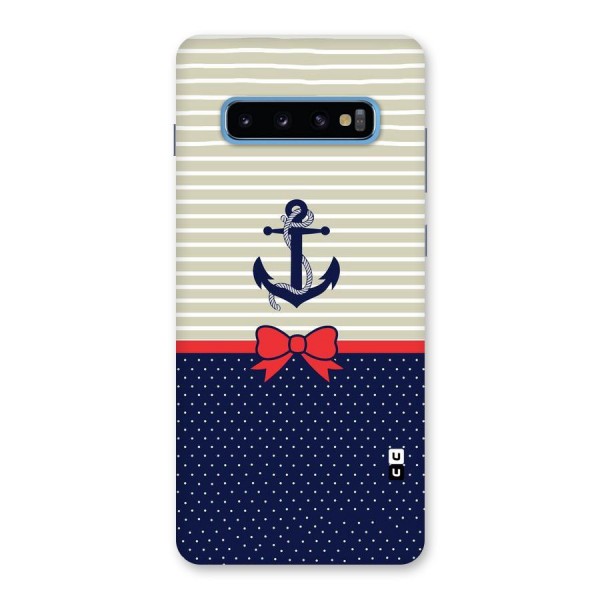 Ribbon Anchor Back Case for Galaxy S10 Plus