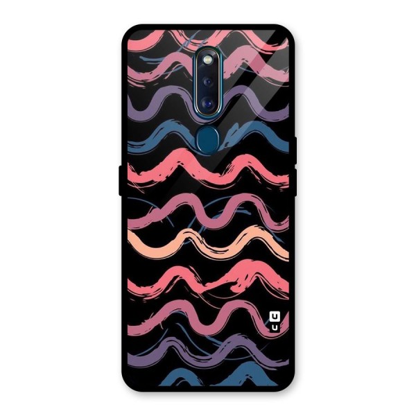 Ribbon Art Glass Back Case for Oppo F11 Pro