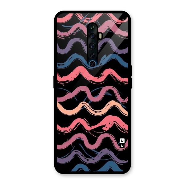 Ribbon Art Glass Back Case for Oppo Reno2 Z