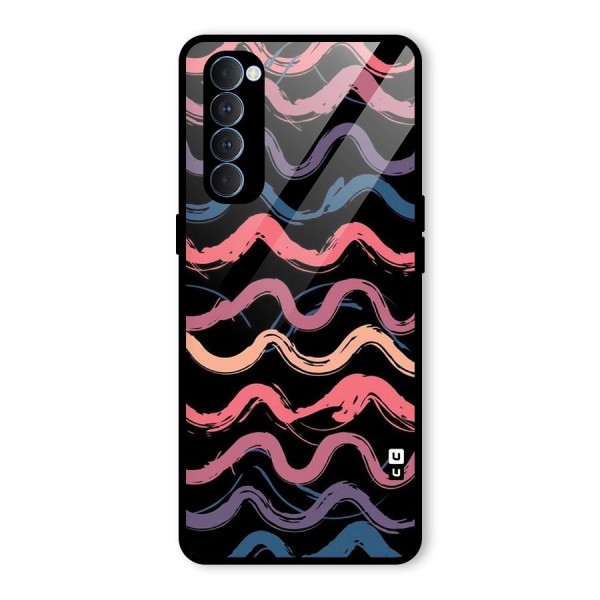 Ribbon Art Glass Back Case for Oppo Reno4 Pro