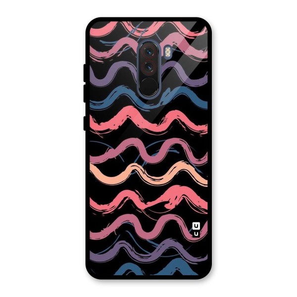 Ribbon Art Glass Back Case for Poco F1