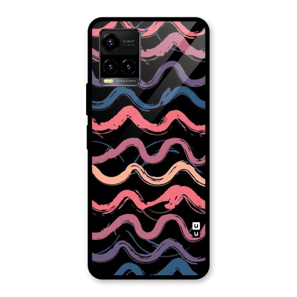 Ribbon Art Glass Back Case for Vivo Y21 2021