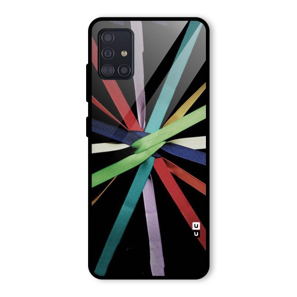 Ribbon Design Glass Back Case for Galaxy A51