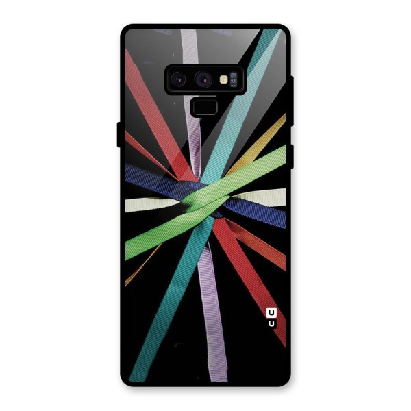 Ribbon Design Glass Back Case for Galaxy Note 9