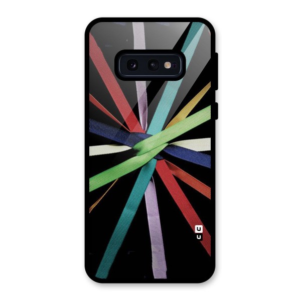 Ribbon Design Glass Back Case for Galaxy S10e