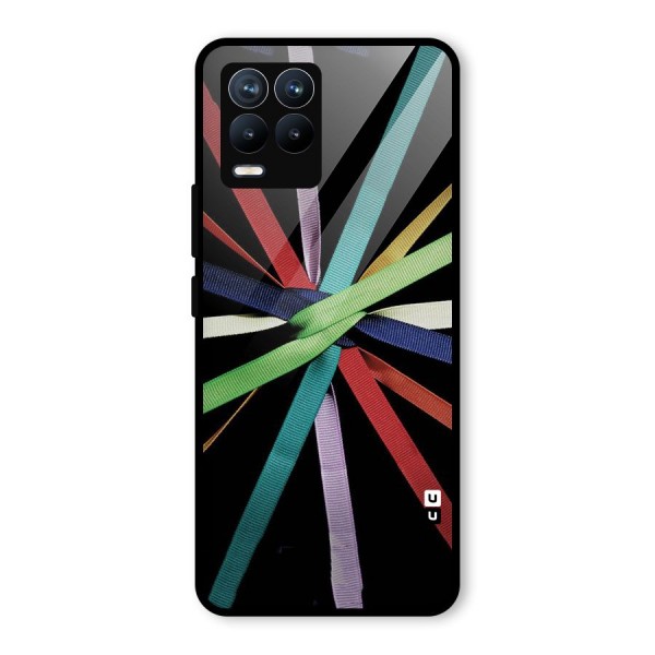 Ribbon Design Glass Back Case for Realme 8 Pro