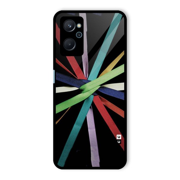 Ribbon Design Glass Back Case for Realme 9i