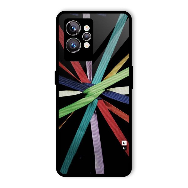 Ribbon Design Glass Back Case for Realme GT2 Pro