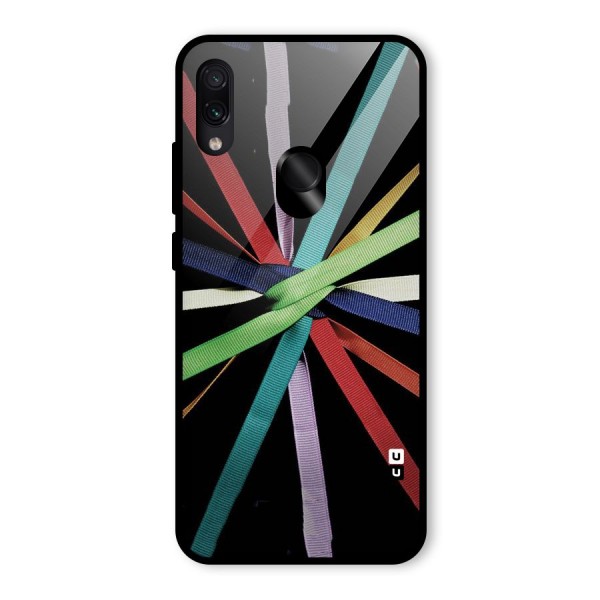 Ribbon Design Glass Back Case for Redmi Note 7