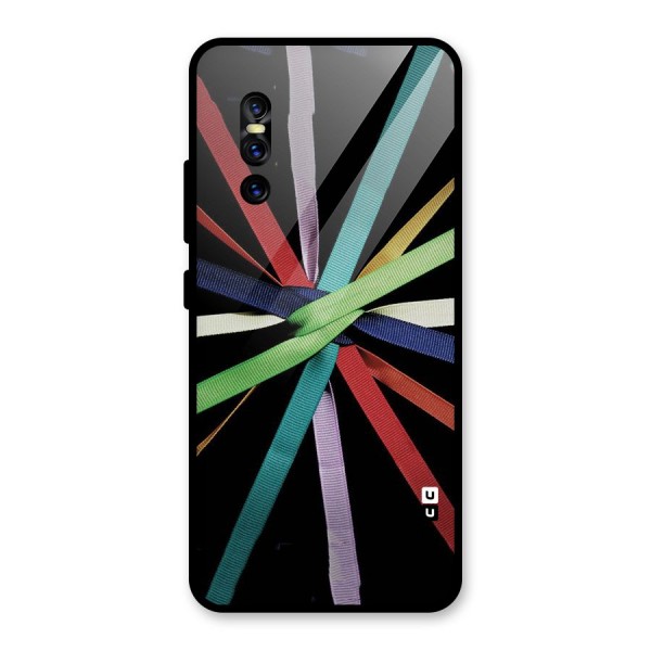 Ribbon Design Glass Back Case for Vivo V15 Pro