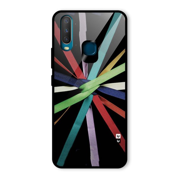 Ribbon Design Glass Back Case for Vivo Y12