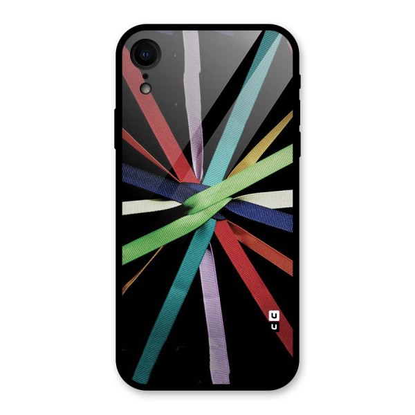 Ribbon Design Glass Back Case for XR