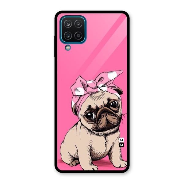 Ribbon Doggo Glass Back Case for Galaxy A12