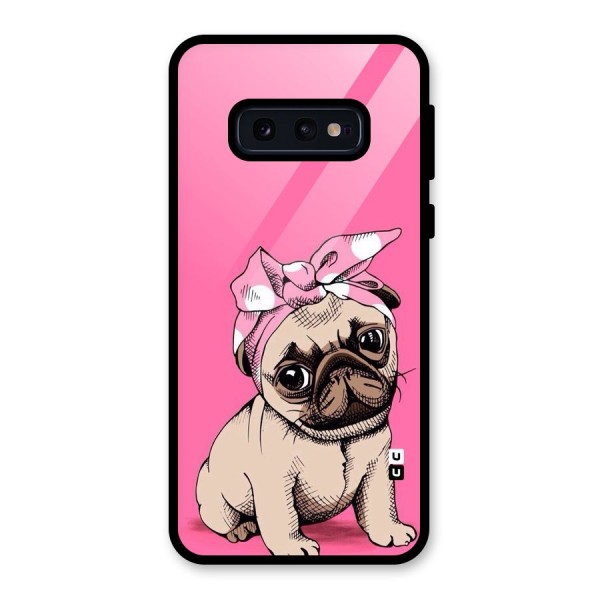 Ribbon Doggo Glass Back Case for Galaxy S10e