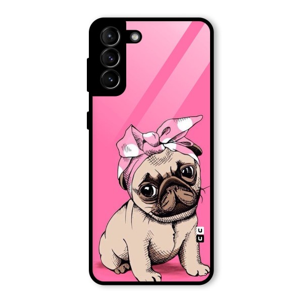 Ribbon Doggo Glass Back Case for Galaxy S21 Plus