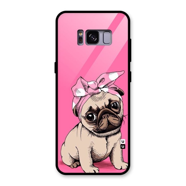 Ribbon Doggo Glass Back Case for Galaxy S8