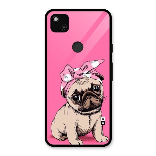 Ribbon Doggo Glass Back Case for Google Pixel 4a