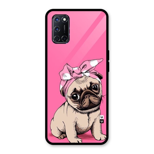 Ribbon Doggo Glass Back Case for Oppo A52