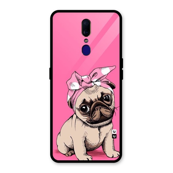 Ribbon Doggo Glass Back Case for Oppo F11