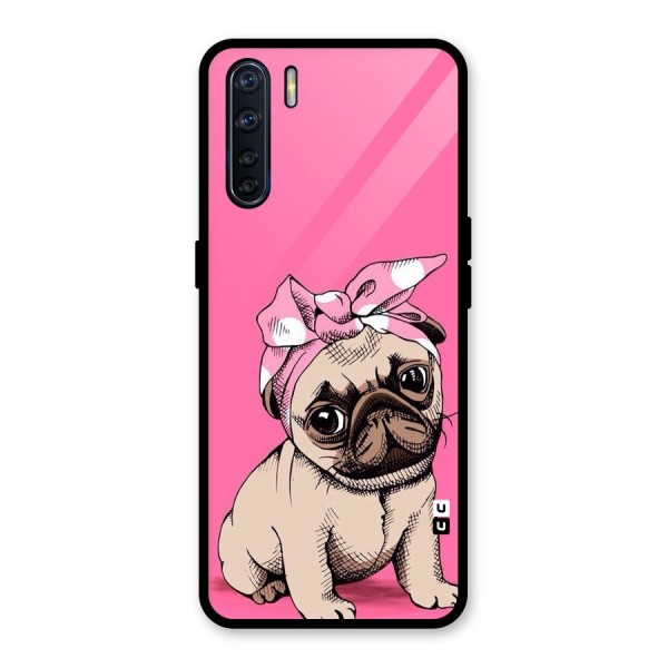 Ribbon Doggo Glass Back Case for Oppo F15