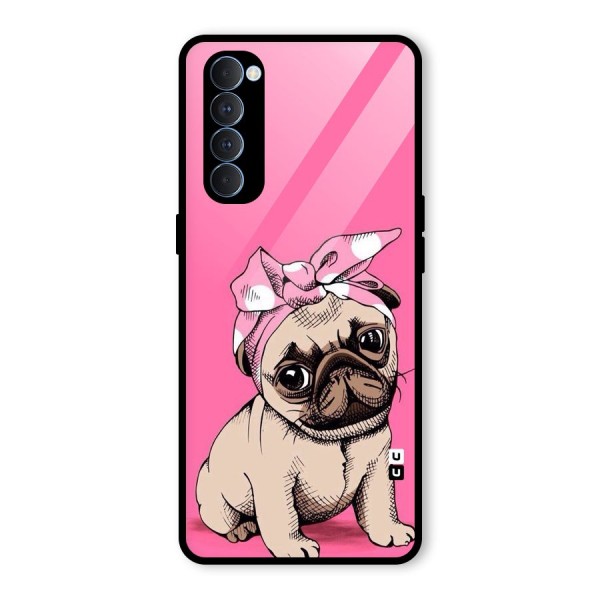 Ribbon Doggo Glass Back Case for Oppo Reno4 Pro