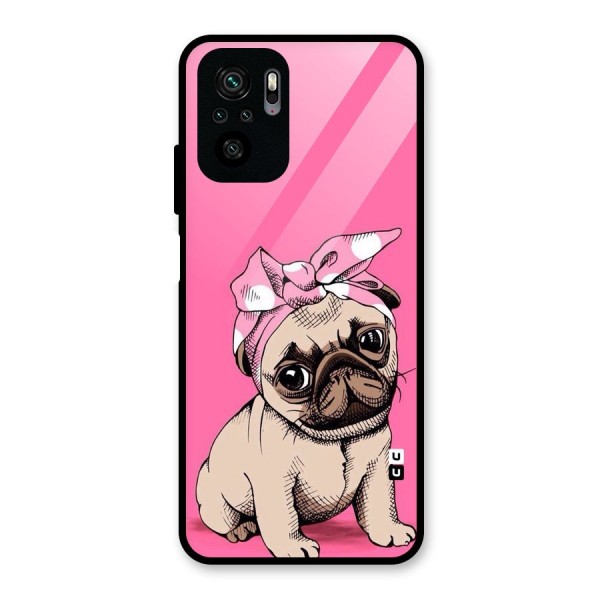 Ribbon Doggo Glass Back Case for Redmi Note 10