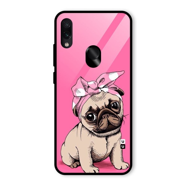 Ribbon Doggo Glass Back Case for Redmi Note 7