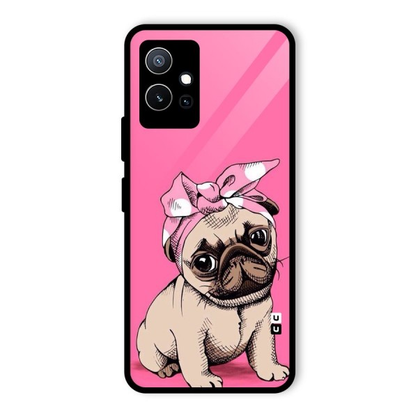 Ribbon Doggo Glass Back Case for Vivo T1 5G