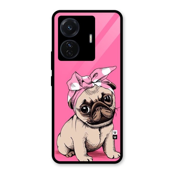 Ribbon Doggo Glass Back Case for Vivo T1 Pro