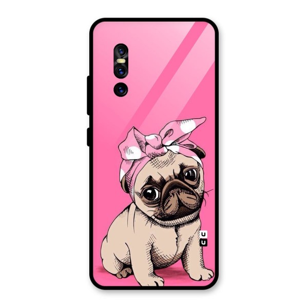 Ribbon Doggo Glass Back Case for Vivo V15 Pro