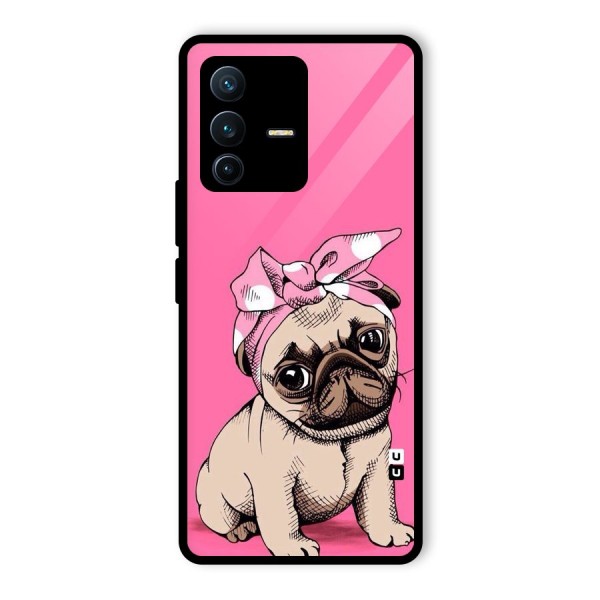 Ribbon Doggo Glass Back Case for Vivo V23 Pro